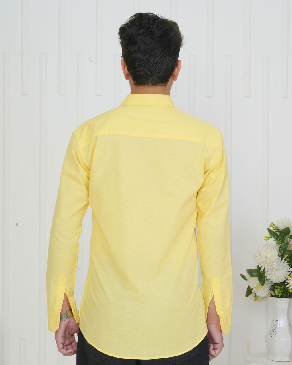 Yellow Bird House Hand Embroidered Shirt